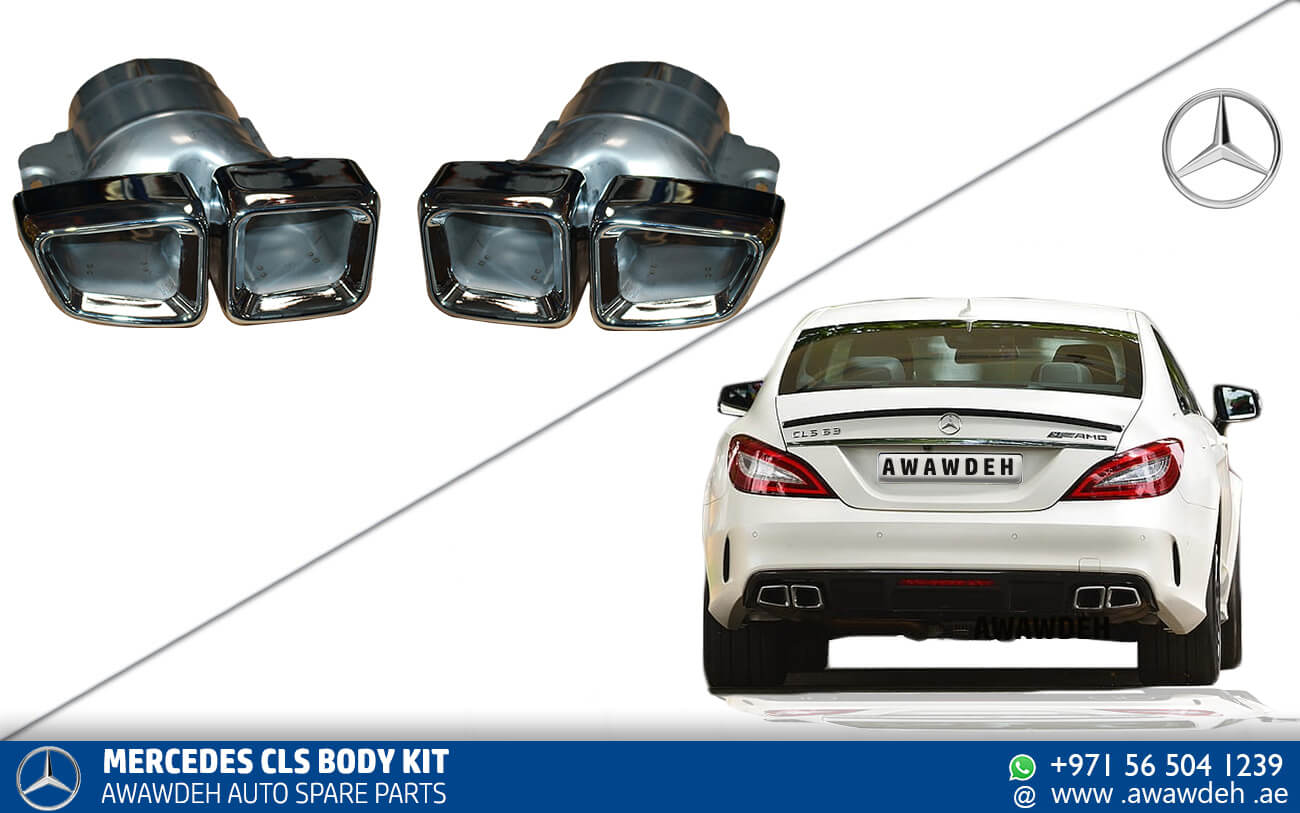 mercedes cls exhaust tips